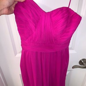 Badgley Mischka hot pink dress!